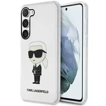 Handyschutzhülle Karl Lagerfeld KLHCS23MHNIKTCT für Samsung Galaxy S23 Plus S916 transparente Hardcase Ikonik Karl Lagerfeld