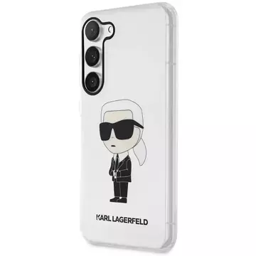 Handyschutzhülle Karl Lagerfeld KLHCS23MHNIKTCT für Samsung Galaxy S23 Plus S916 transparente Hardcase Ikonik Karl Lagerfeld