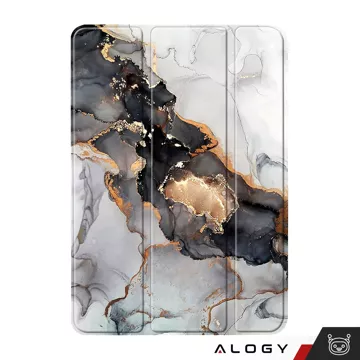 Hülle für Apple iPad 10.9 Gen 10 2022 Tablet Cover Alogy Book Case Cloudy Marble Marmor