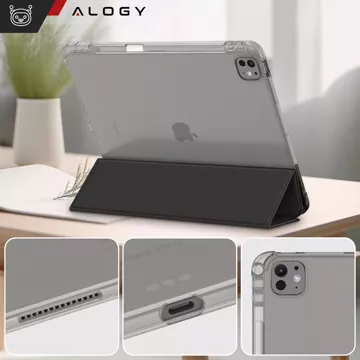 Hülle für iPhone 14 Pro Mag Safe Matt Case Cover matt Alogy Ring gepanzerte Handyhülle Schwarz