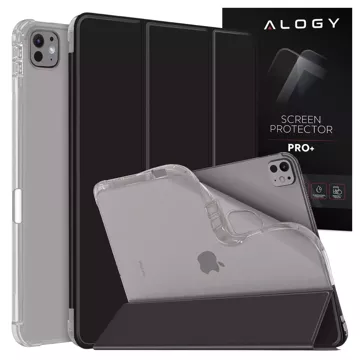 Hülle für iPhone 14 Pro Mag Safe Matt Case Cover matt Alogy Ring gepanzerte Handyhülle Schwarz