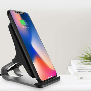 Induktiver Ladeständer QI15W-S1 Wireless Charger 15W Schwarz