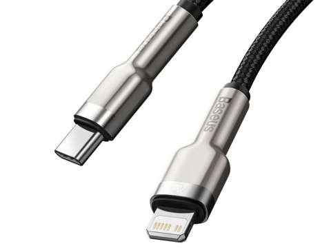 Kabel 2m Baseus Metal przewód USB-C Type C na Lightning PD 20W Black