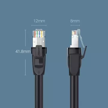 Kabel UGREEN Ethernet Patchkabel RJ45 Cat 8 T568B 2m schwarz (70329)