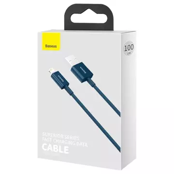 Kabel USB für Lightning Baseus Superior Series, 2.4A, 1m (niebieski)