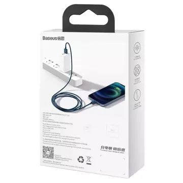 Kabel USB für Lightning Baseus Superior Series, 2.4A, 1m (niebieski)