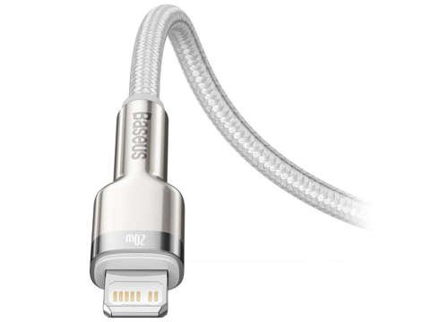 Kabel przewód Baseus Metal USB-C Typ C mit Lightning PD 20W 1m Weiß