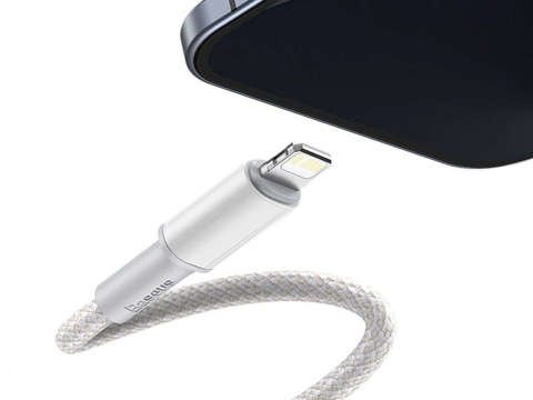 Kabel przewód Baseus USB-C Typ C mit Lightning PD 20W 1m Weiß