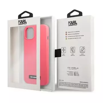 Karl Lagerfeld KLHCP13SSLMP1PI iPhone 13 mini 5,4" Hardcase fuksja/fuchsia Silikonplakette