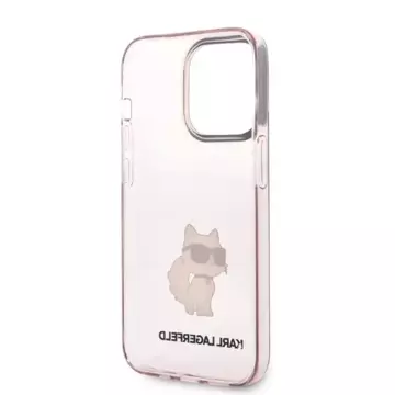 Karl Lagerfeld KLHCP14XHNCHTCP Hülle für iPhone 14 Pro Max 6.7" Hardcase Ikonik Choupette pink/pink