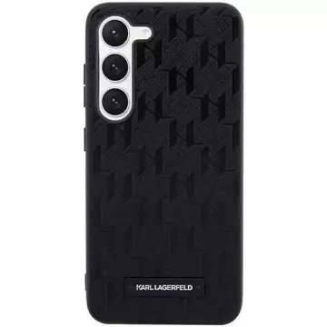 Karl Lagerfeld KLHCS23SSAKLHPK für Samsung Galaxy S23 S911 Hardcase czarny/black Saffiano Mono Metal Logo