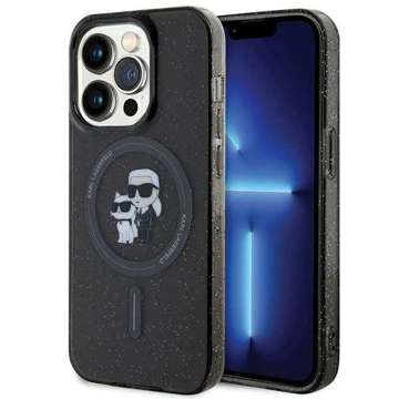 Karl Lagerfeld KLHMP15LHGKCNOK Hülle für iPhone 15 Pro 6,1" schwarz/schwarz Hardcase Karl