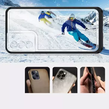 Klare 3in1 Hülle für Samsung Galaxy S23 Silikonhülle mit schwarzem Rahmen