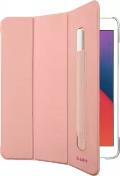 LAUT Huex Folio - Schutzhülle mit Halter für Apple Pencil für iPad 10.2" 7/8/9G (Rosa)