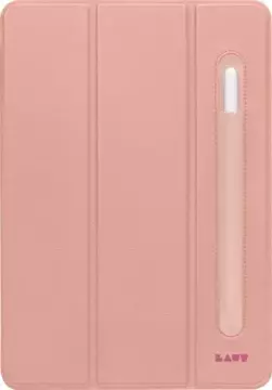 LAUT Huex Folio - Schutzhülle mit Halter für Apple Pencil für iPad 10.2" 7/8/9G (Rosa)