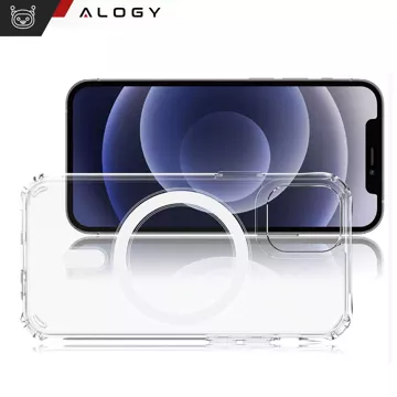 MagSafe Alogy Ultra Slim Mag Case für iPhone 12 / Pro Qi-Ladegeräte Transparent