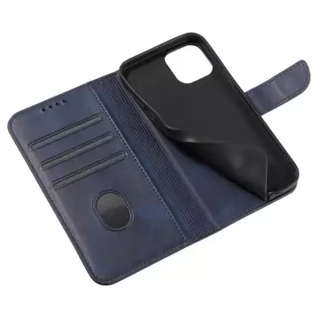 Magnet Case elegante Hülle mit Überschlag und Standfunktion für Samsung Galaxy A03s (166,5) blau