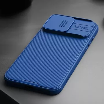 Nillkin CamShield Pro magnetische Hülle für iPhone 15 Pro Max mit Kameraschutz – Blau