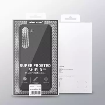 Nillkin Super Frosted Shield Pro Hülle für Samsung Galaxy S23 Armored Cover Phone Stand Blau