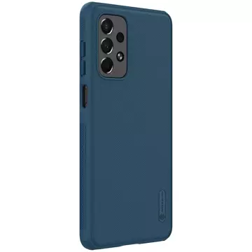 Nillkin Super Frosted Shield Pro strapazierfähige Hülle für Samsung Galaxy A73 blau