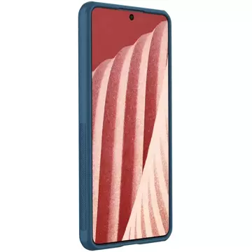 Nillkin Super Frosted Shield Pro strapazierfähige Hülle für Samsung Galaxy A73 blau