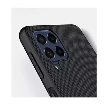 Nillkin Textured Case Strapazierfähige, verstärkte Hülle mit Gelrahmen und Nylon auf der Rückseite Samsung Galaxy M53 5G schwarz