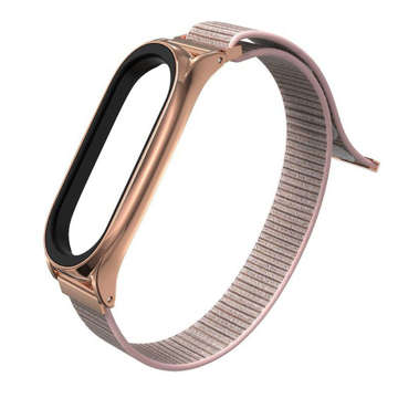 Nylonarmband Armband für Xiaomi Mi Smart Band 5/6/6 NFC Roségold