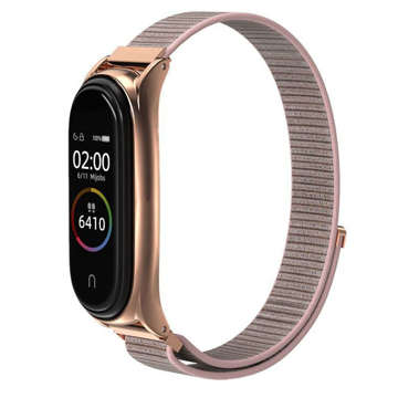 Nylonarmband Armband für Xiaomi Mi Smart Band 5/6/6 NFC Roségold