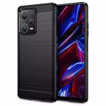 Ochronne TPU Carbon Hülle für Xiaomi Redmi Note 12 5G / Poco X5 5G Schwarz