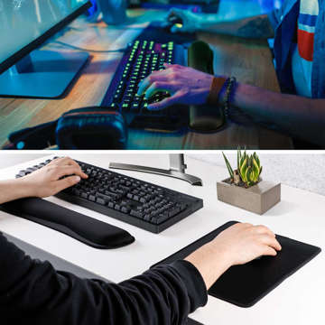 Pad für Hände und Handgelenke Gel-Matte für die Arbeit am Computer für das Handgelenk Schwarz