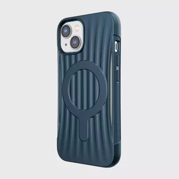 Raptic Clutch Built Case iPhone 14 Hülle mit MagSafe Rückseite blau