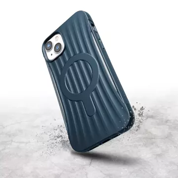 Raptic Clutch Built Case iPhone 14 Plus mit MagSafe Rückseite blau