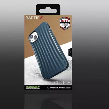 Raptic Clutch Case iPhone 14 Plus Rückseite blau