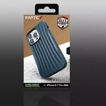 Raptic Clutch Case iPhone 14 Pro Rückseite blau