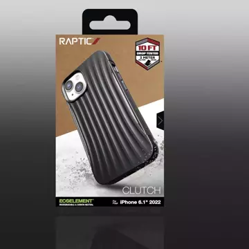 Raptic Clutch Case iPhone 14 Rückseite schwarz