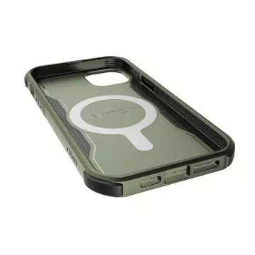 Raptic Fort Case iPhone 14 Plus mit gepanzerter MagSafe-Hülle grün