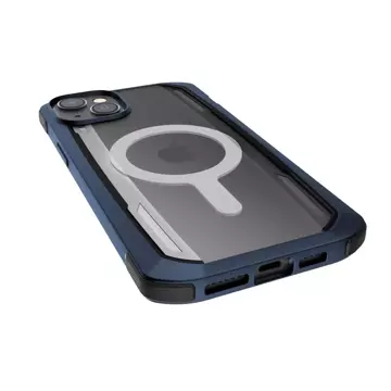 Raptic Secure Case für iPhone 14 Pro mit gepanzerter MagSafe-Hülle blau