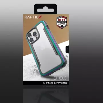 Raptic Shield Case iPhone 14 Pro gepanzerte opale Hülle