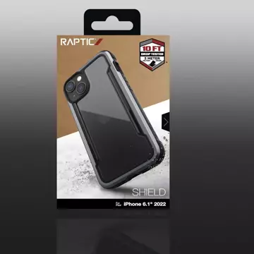 Raptic Shield Case iPhone 14 gepanzerte Hülle schwarz