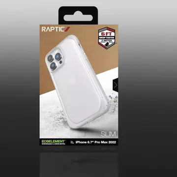 Raptic Slim Case iPhone 14 Pro Max Rückseite transparent