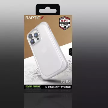 Raptic Slim Case iPhone 14 Pro Rückseite klar