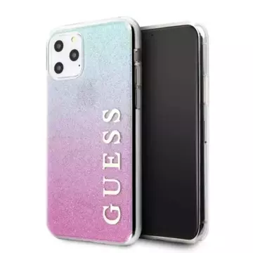 Ratet mal, GUHCN65PCUGLPBL iPhone 11 Pro Max rosa-blau / rosa-blaue Hartschale Glitzerverlauf