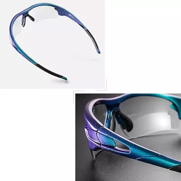 Rockbros 10069 photochrome UV400-Fahrradbrille – blau