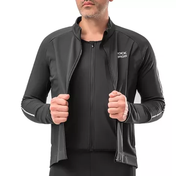 Rockbros 15400002004 Langarm-Radtrikot Herbst/Winter XL - Schwarz