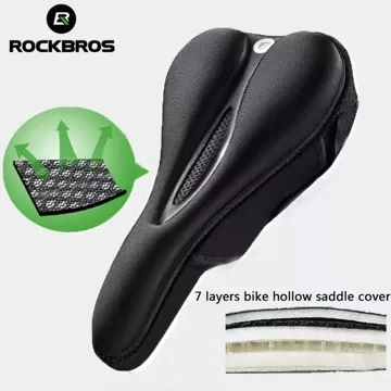 Rockbros LF047-B Silikongel-Fahrradsitzbezug Größe L – Schwarz