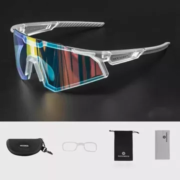 Rockbros SP291 photochrome UV400-Fahrradbrille – weiß