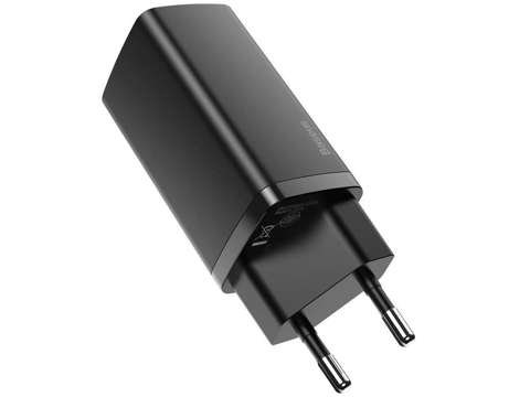 Schnellladegerät Baseus GaN2 Lite USB USB-C 65W EU Schwarz