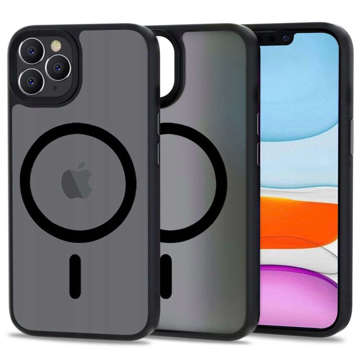 Schutzhülle MagMat Case für MagSafe für Apple iPhone 11 Pro Mattschwarzes Glas