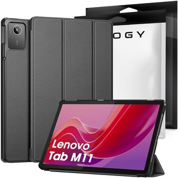 Schutzhülle für Lenovo Tab M11 10,95 Zoll TB330FU / TB330XU / TB331FC, Buchhülle mit Klappgehäuse, Schutzhülle aus grauem Glas von Alogy