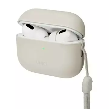 Schutzhülle für UNIQ Kopfhörer Cover Lino AirPods Pro 2 gen Silikon beige/beige elfenbein